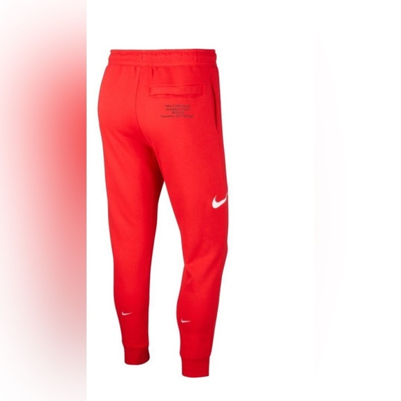 NIKE Sweatpants Swoosh-University workout leisure Red/White size Large - Picture 2 of 7